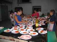 Preparando el primer plato