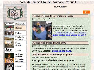 Antigua web de Jorcas